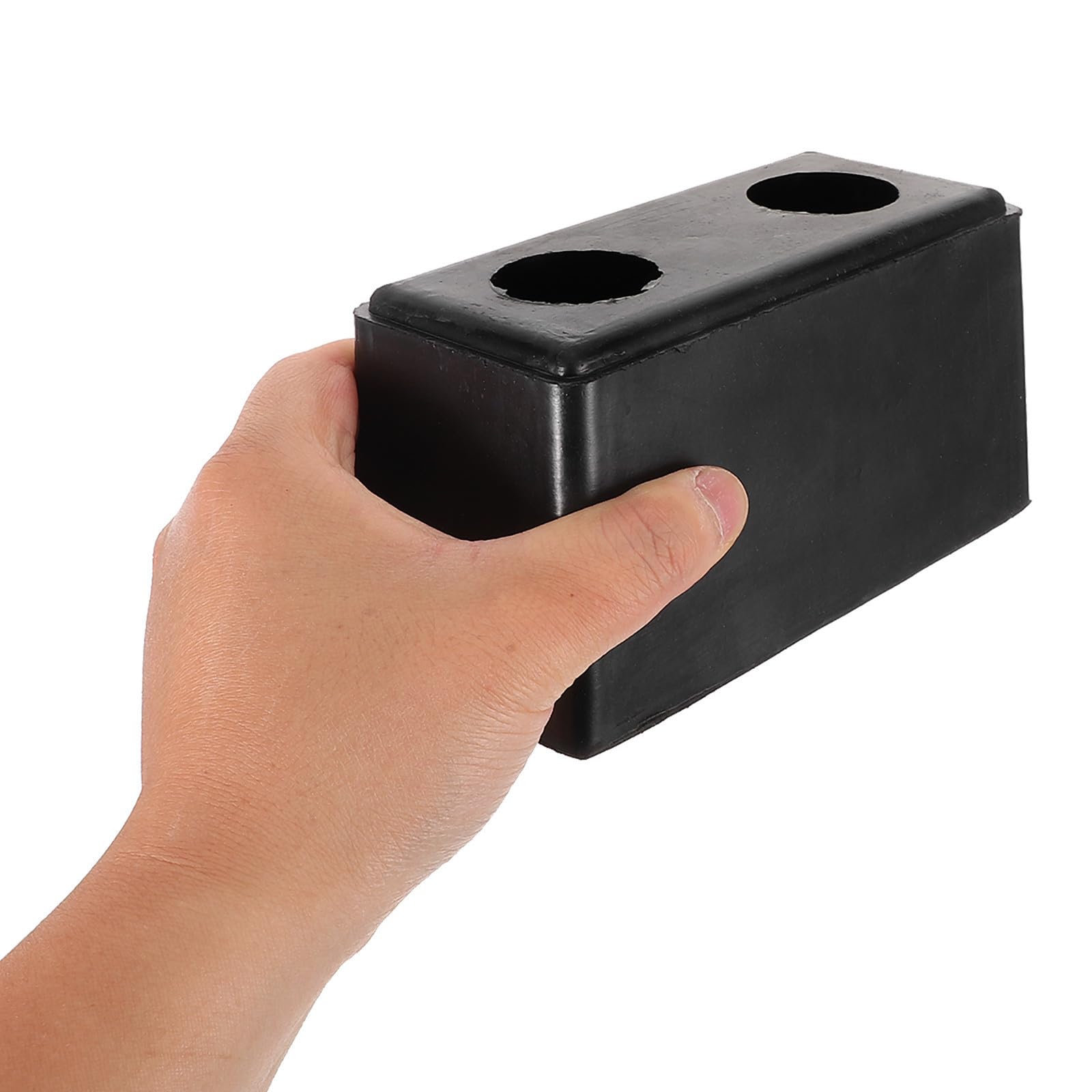 PRETYZOOM Bloc de Pare-Chocs Absorption D'impact Noir en Caoutchouc Anti-Collision Rectangulaire et Sécurité Renforcée pour Remorque et Camion en Usage Fréquent