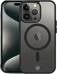 Gshield Capa Case Capinha Compatível com MagSafe (Preta, iPhone 15 Pro Max)