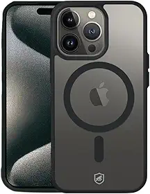 Gshield Capa Case Capinha Compatível com MagSafe (Preta, iPhone 15 Pro Max)
