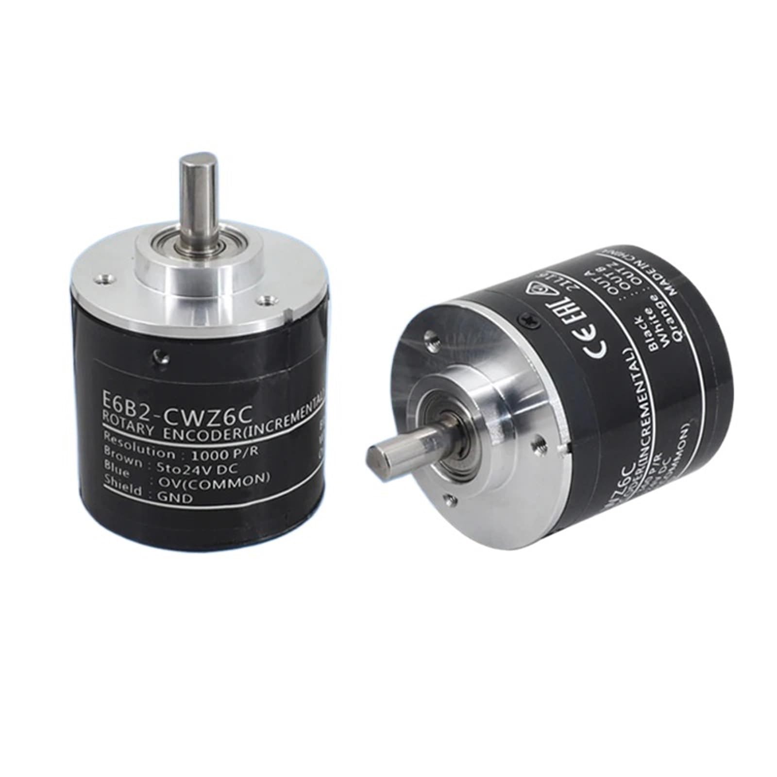 E6B2-CWZ6C Incremental Rotary Encoders 100/200/360/500/600/800/1000/2000/2500P/R 5-24V DC NPN Output Rotary Switch with 2m Line(3000P R)