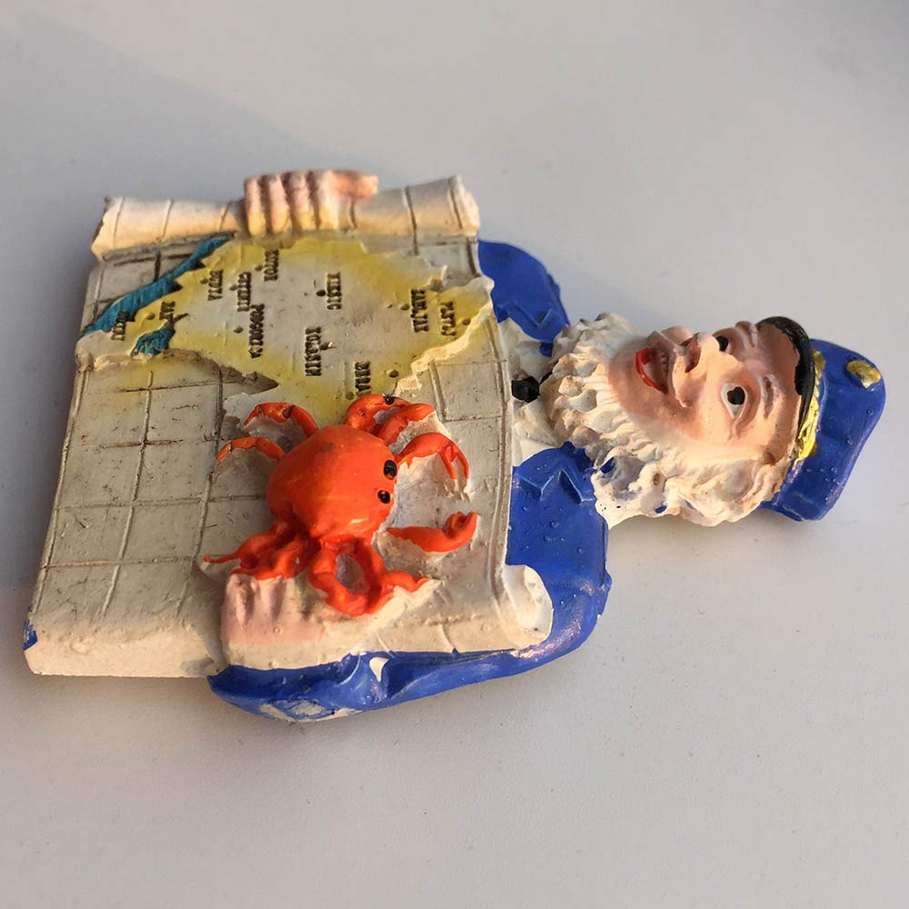 Calendula Magnete Frigorifero 3D Montenegro Captain - Souvenir Da Viaggio In Resina, Fatto A Mano, Regalo Decorativo - 2
