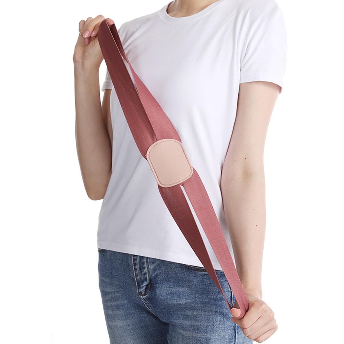 WANGCL 2PCS Back Posture Corrector Straightener Adjustable Invisible Sitting Corrector Posture Corrector for Men and Women(Black+Pink) - Image 4