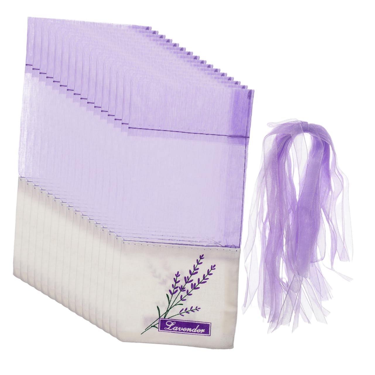 Levemolo 50pcs Decorative Sachet Bags Empty Sacks for Scented Storage Lightweight