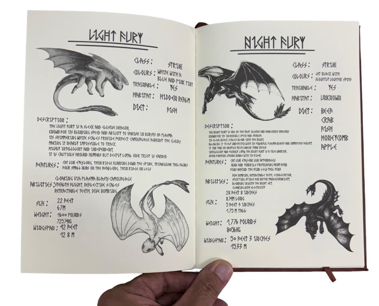 Bork the Bold Dragon Replica manuale libro Viking Fantasy Cosplay Berk Journal Prop HTTYD copertina in ecopelle pagine stampate marrone