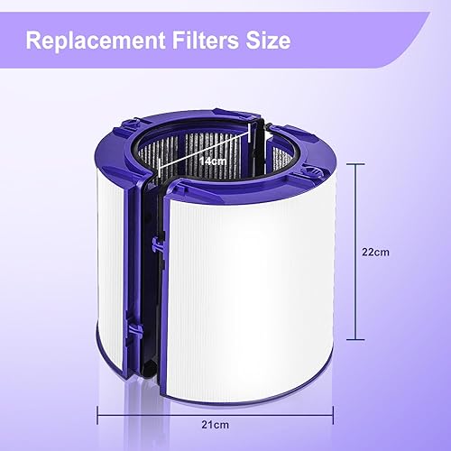 Miniatura 3 de Filtro de repuesto 2 en 1 compatible con Dyson PH01 HP07 HP10 TP07 TP10 TP09 HP09 HP06 TP06-360 Combi Glass Pure Cool Hot Humidify Fan Filtro HEPA y