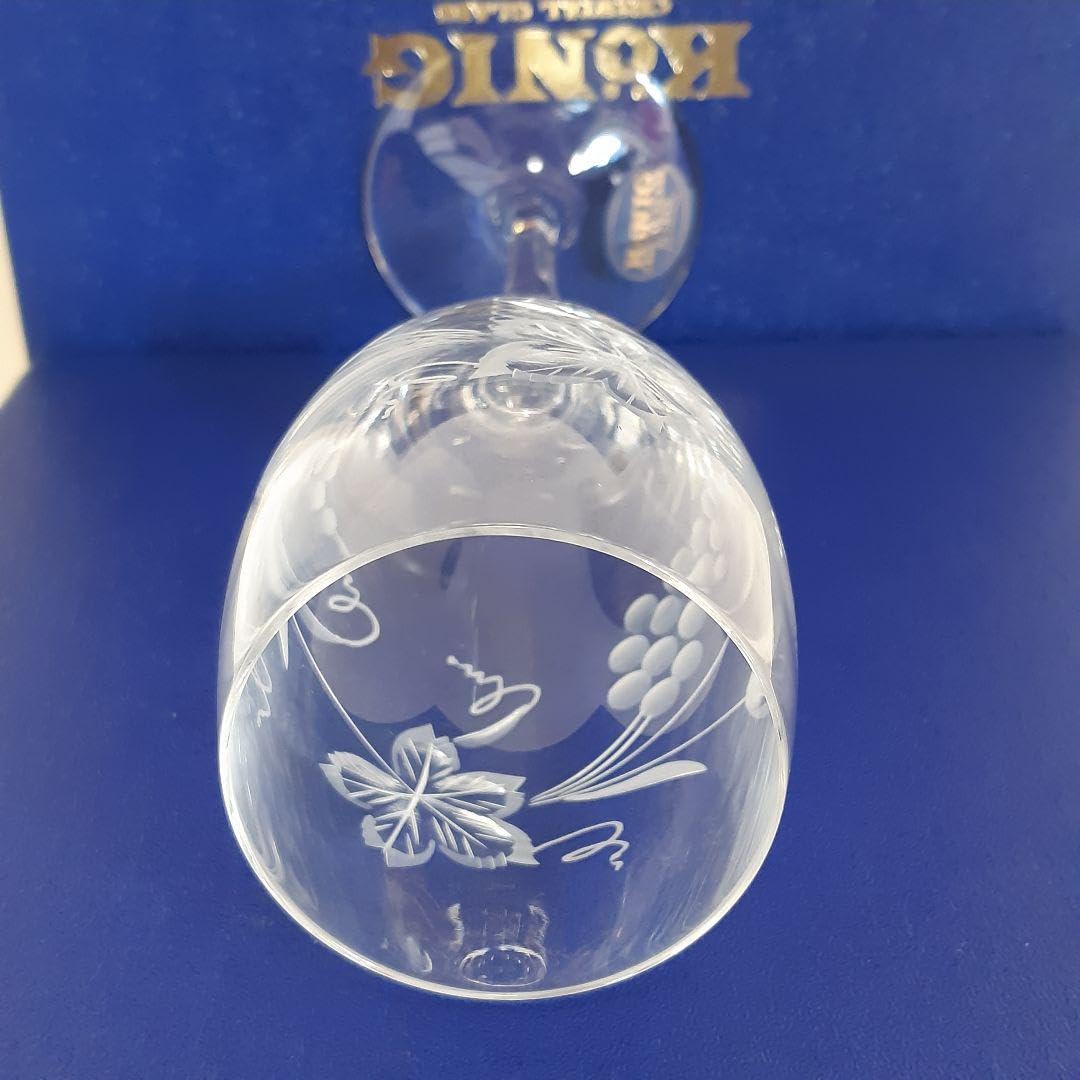 未使用品 ケニッヒ 切子 鉢 ドイツ製 KONIG グリーン クリスタルガラス