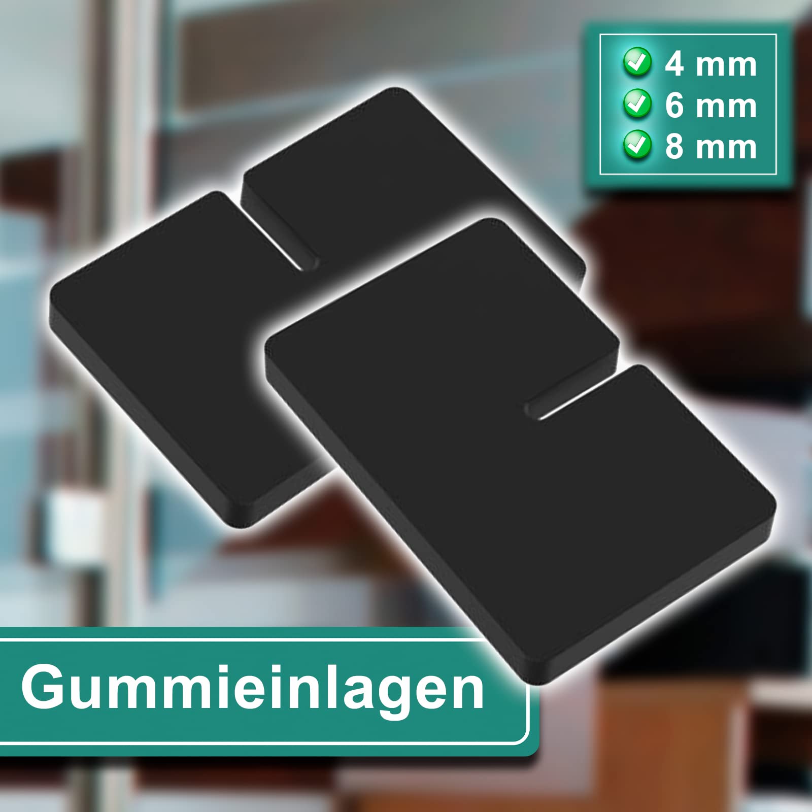 PRIOstahl Supporto In Vetro 4 Pezzi Morsetti In Vetro Con Piastra Di Sicurezza Perno Di - Foto 2