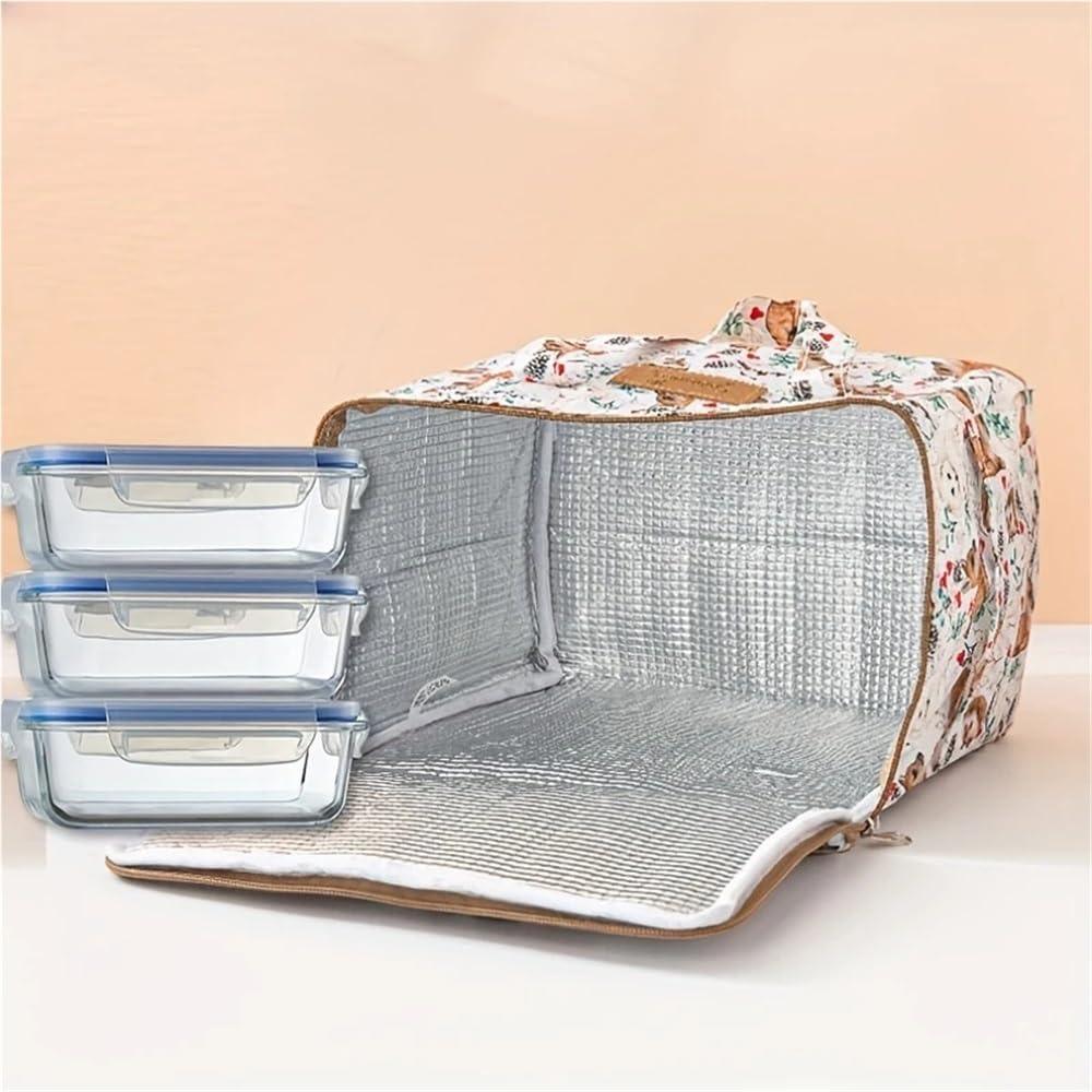 Borsa da picnic isolata for esterni Borsa da picnic portatile for esterni Stoviglie impermeabili Contenitore for alimenti con dispositivo di raffreddamento termico isolato Cestino for campeggio Ideale