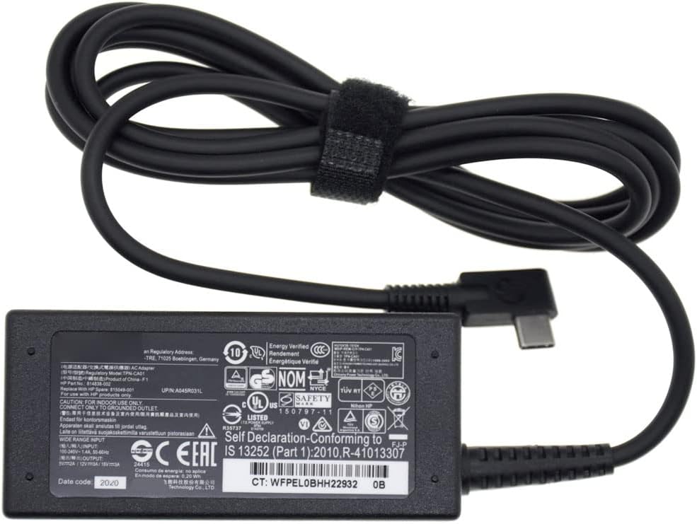 M 月下 JULUCA 15V 3A 45W TPN-CA01 TYPE-C 電源 ACアダプターFor HP