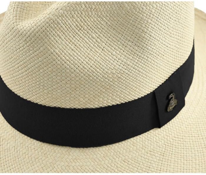 Genuine Panama Hat - Customizable Band Color - Classic Summer Fedora - Toquilla Straw - Handwoven in Ecuador by Ecua-Andino - Image 3