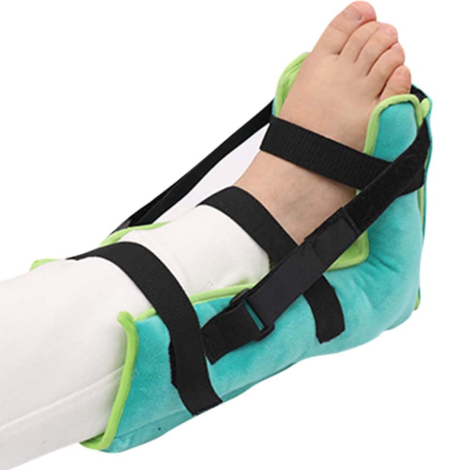 Protector de talón para aliviar la presión, Bota Acolchada para Soporte de elevación del talón y Alivio de llagas en la Cama, Correas Ajustables, cojín médico, Ideal para Personas encamadas