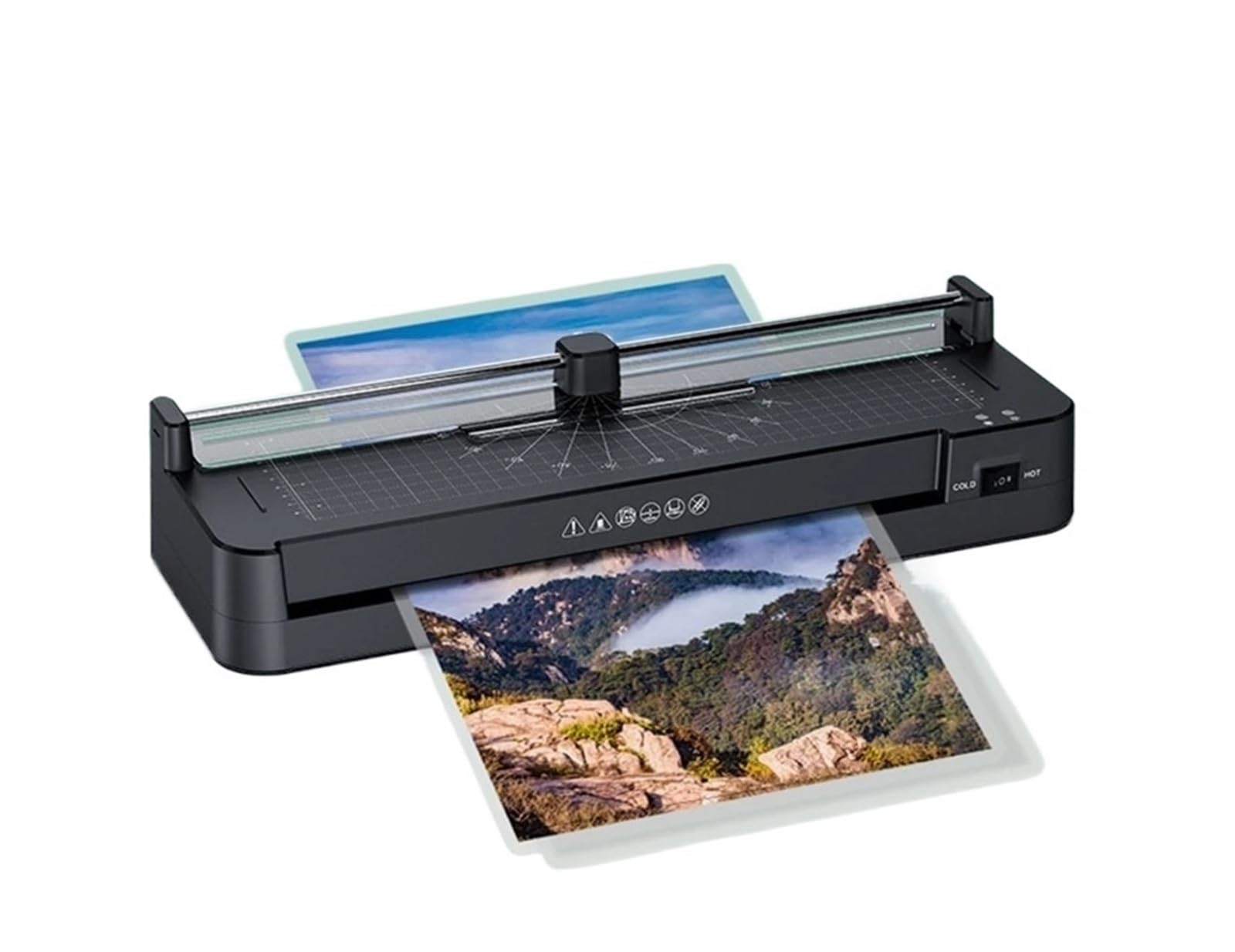 Laminator Laminator Maszyna Do Laminowania Kart Fotograficznych Przenośna Laminator Termiczny Gilotyna Do Papieru Do Osobistego Biura Szkoły do użytku domowego, szkolnego i biurowego