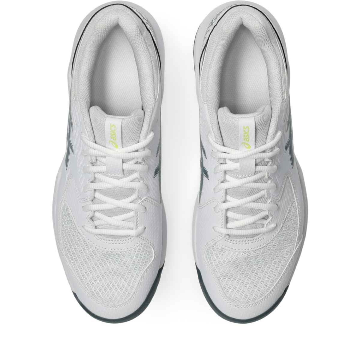 Asics Scarpe da Tennis Uomo Gel-Dedicate 8, Bianco/Arancione Shocking, 44.5 EU