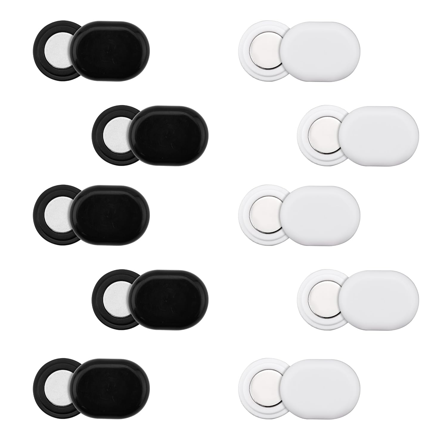 Gosknor 10 Paia di Magneti per Pettorali da Gara, Clip Magnetiche per Pettorali da Gara Fermagli per Pettorali Spille Magnetiche per Pettorali per Corsa Triathlon Ciclismo