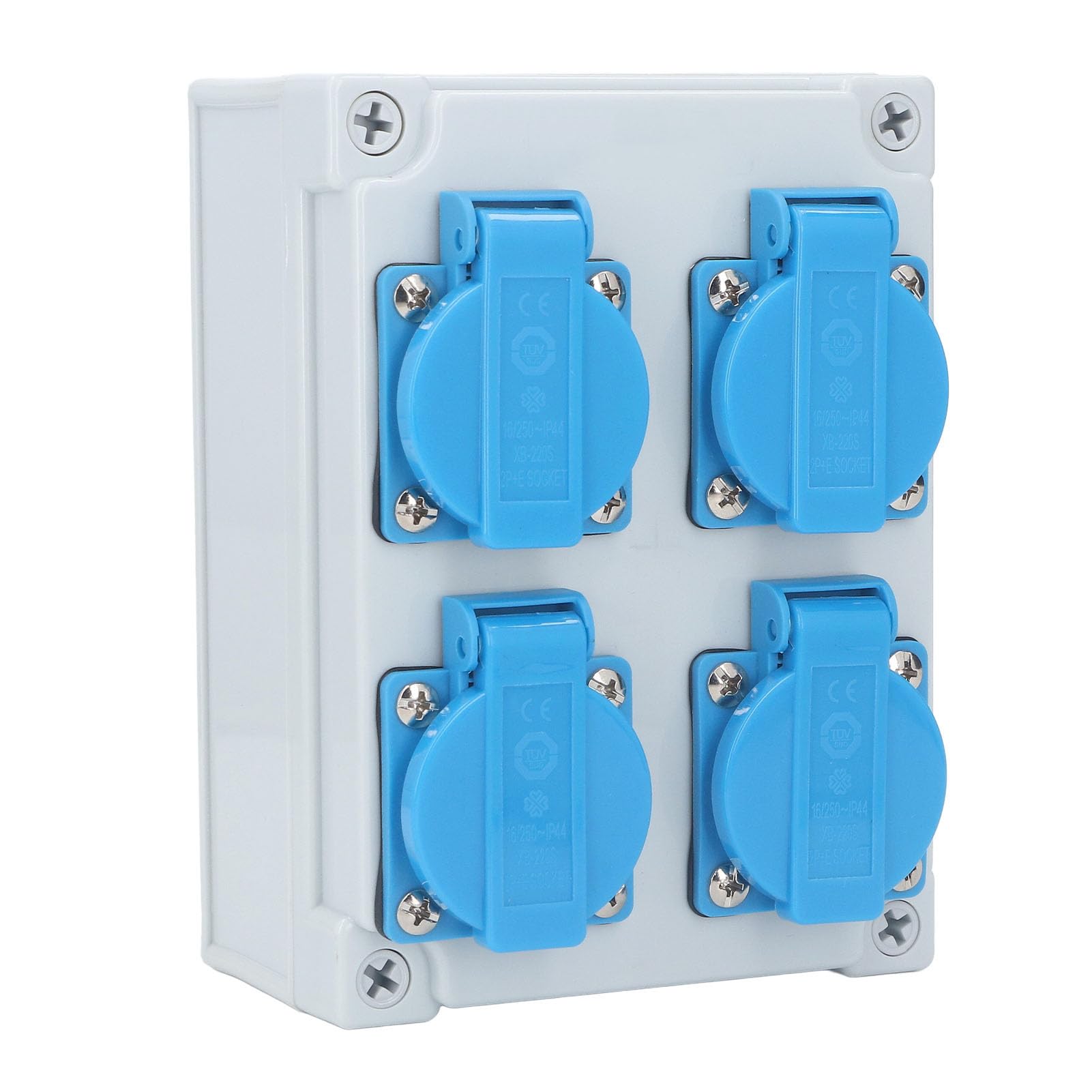 Prise Murale Européenne 4P IP44 étanche, 250V 16A