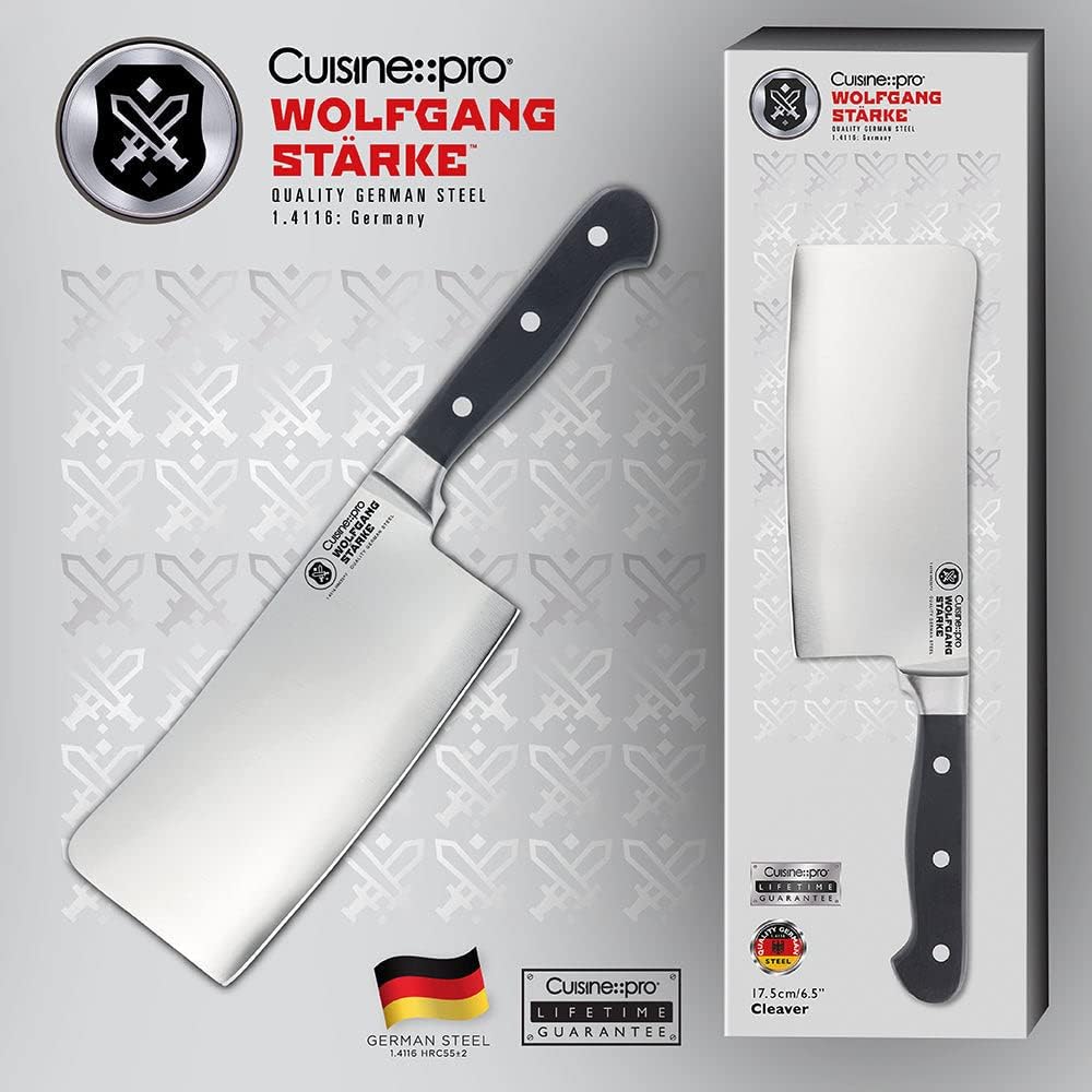 Cuisine::pro Wolfgang Starke Cleaver Knife - German Stainless Steel