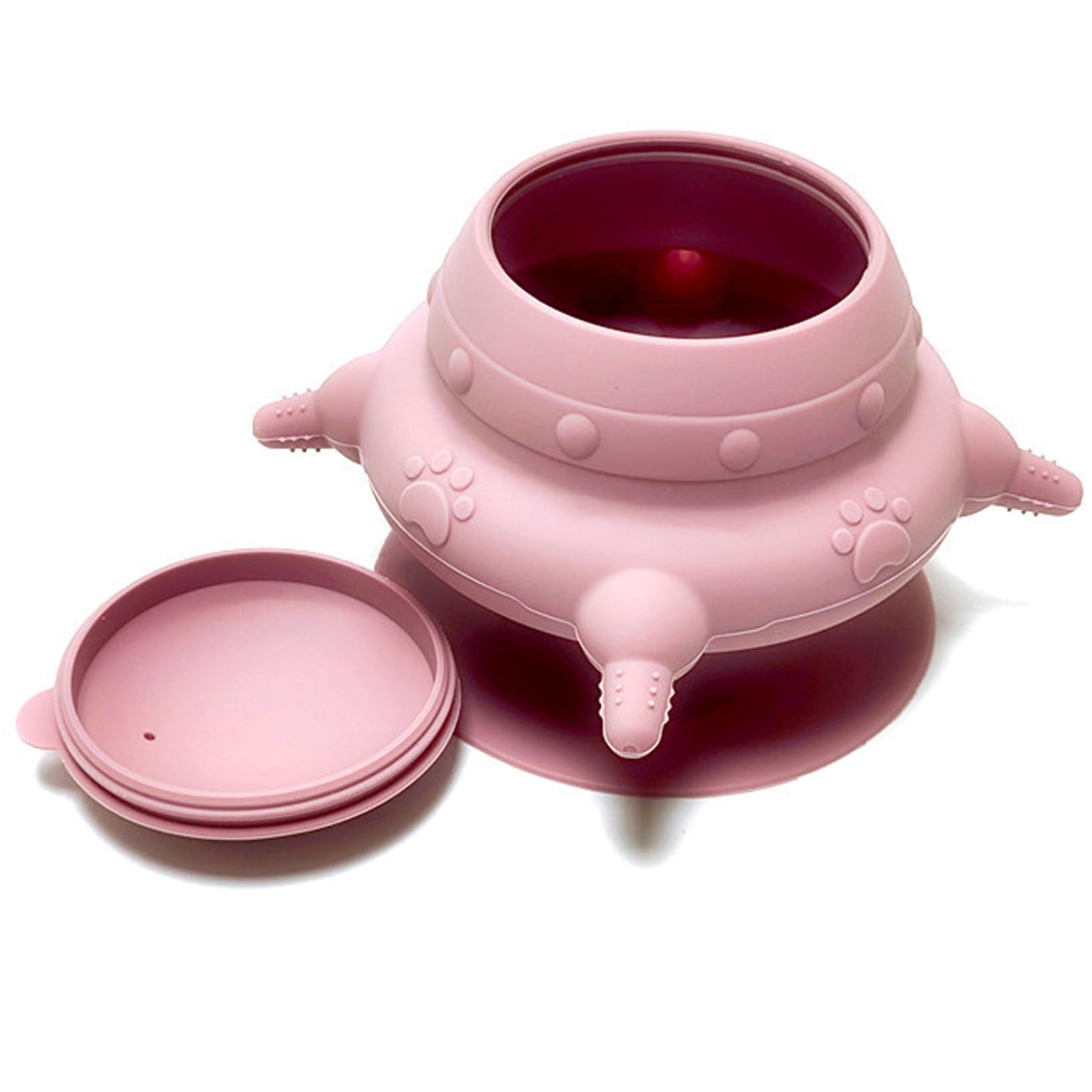 KUYYFDS Puppy Bottles for Nursing 200ml 4 Nipples Kitten Milk with Powerful Sucker Silicone Puppy Nursing Station with Removable Lid Puppy Feeders for Dog