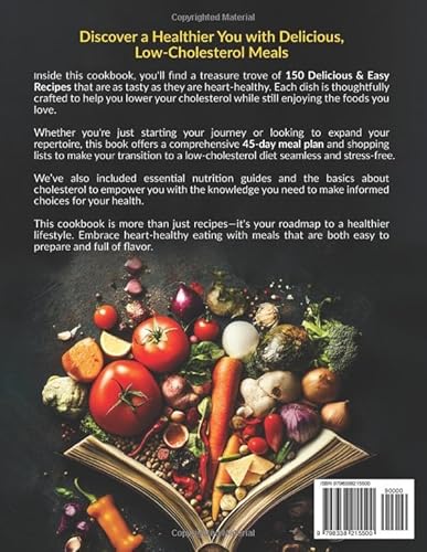 Independently Published Slater, Madison Low Cholesterol Diet Cookbook For Beginners: 150 Delicious & Easy Recipes To Support Heart Health And Maintain Wellness. Includes A 45-Day Meal Plan With Weekly Shopping Lists thumb #1