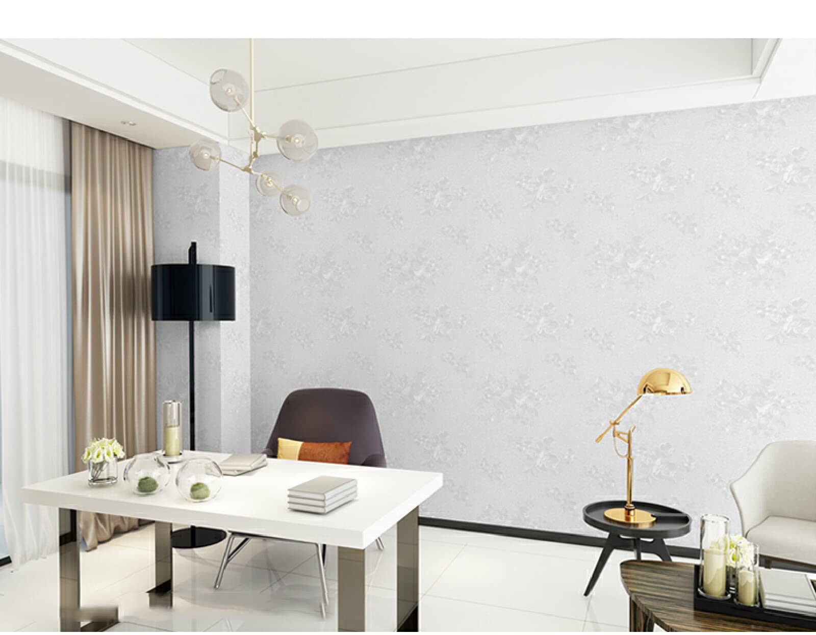 Carta Adesiva Autoadesiva Per Mobili Armadio Copertura Muro Interno Parato 3d Moderno Rivestimento Mobili Adesivo Scafali Da Parete Rosa bianca 23.62 X 196.85 pollici