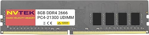 8 GB (1 x 8 GB) DDR4 2666 MHZ PC4-21300 UDIMM 1Rx8 1.2V CL19 288-PIN sin ECC sin búfer memoria de computadora de escritorio