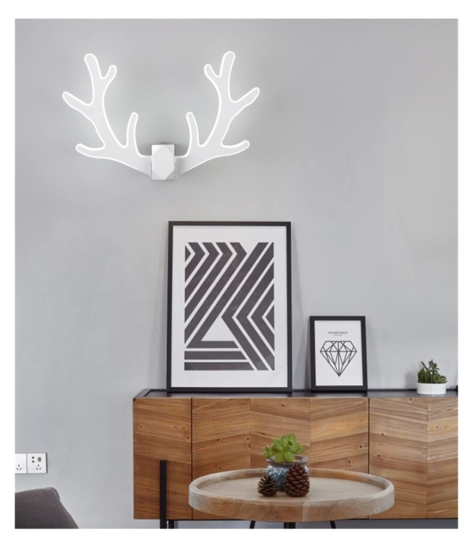 Lampa ścienna LED 20 W, kształt asta, nowoczesna lampa do sypialni, stolik nocny, dekoracja wnętrz, urocza zawieszka do pokoju dziecięcego, akcesoria sufitowe