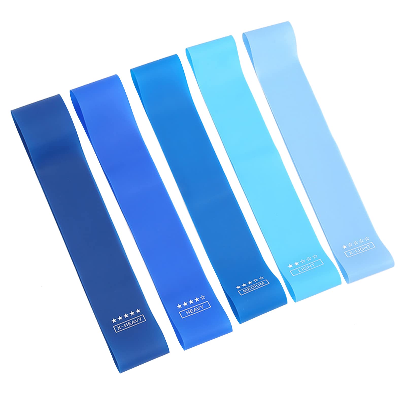 5Pcs/set Squatting Resistances Band Fitness Band Kit Non-slip Unisex Booty Hip Resistances Band Elastic Band Resistances Band Set Of 5 Elastic Hip Band For Exercise Squatting Band