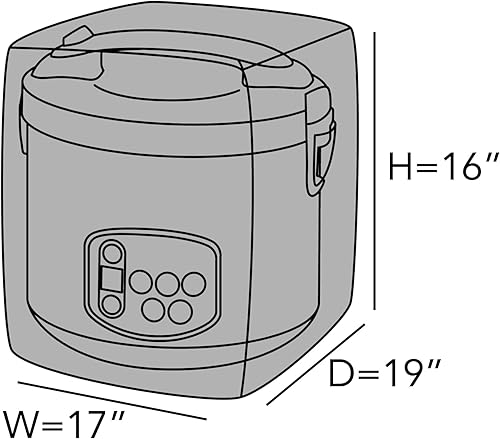Vista 25 de Covermates Keepsakes - Funda para olla a presión, protección contra el polvo, resistente a las manchas, lavable, funda para electrodomésticos
