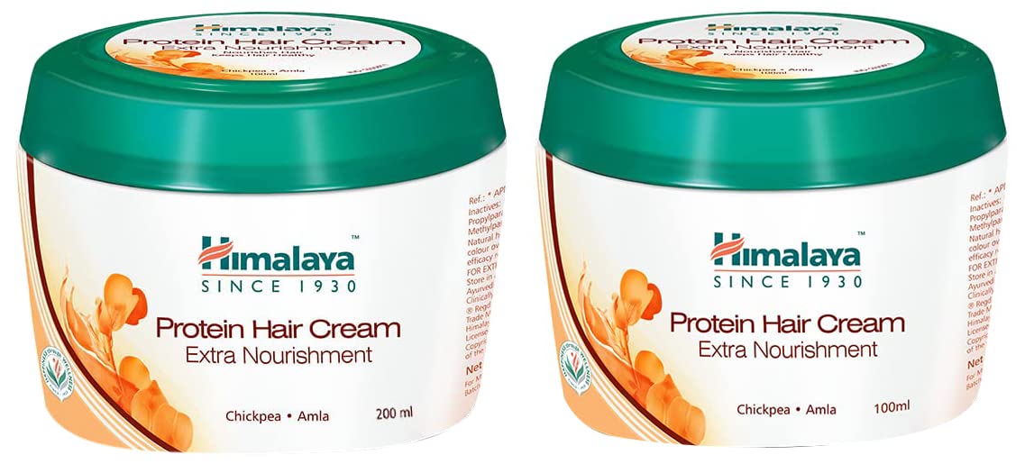 Himalaya Protein Hair Cream | 200 Millilitre & Protein Hair Cream For Damage Control-100 Millilitre | Floral, For Frizzy Hair -2 Count-image-34