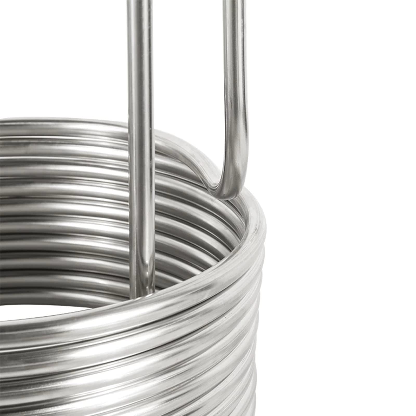 Refroidisseur À Immersion 3/8'' X 8M, Refroidisseur De Moût En Acier Inoxydable Tube De Serpentin De Refroidissement Avec Raccord De Tuyau D'arrosage, Échangeur De Chaleur Pour La Bière Maison