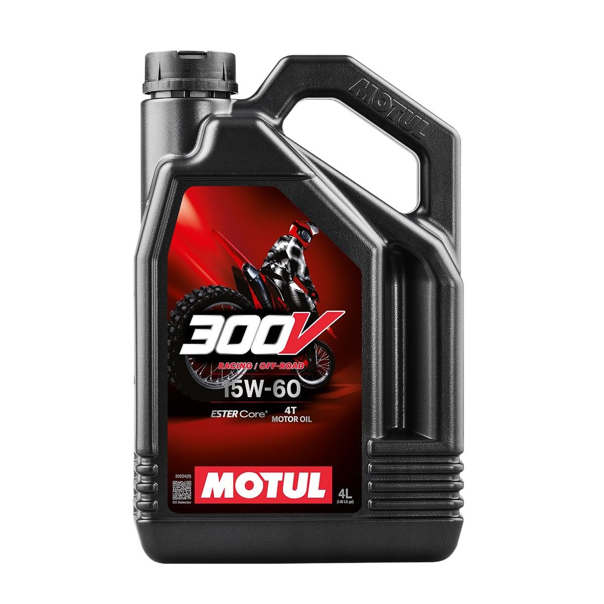 Motul 104138 300V 4T Factory Line Off Road, 15 W-60, 4 L, Brown, 300x234x114