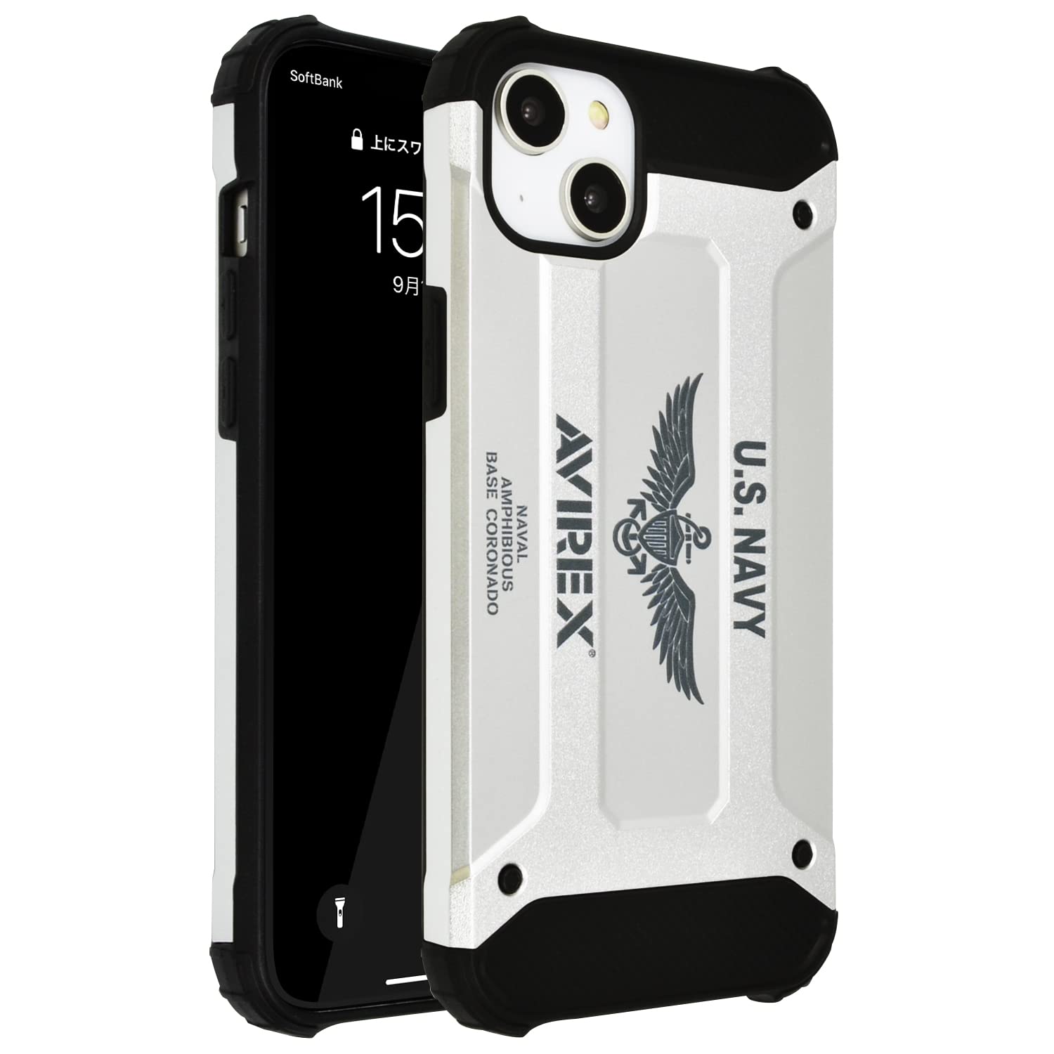 Amazon.co.jp: 【 AVIREX 正規品 】 iPhone14 Plus ケース 耐