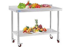 Outdoor Pizza Oven Cart: Stainless Steel Table for Prep & Work with...