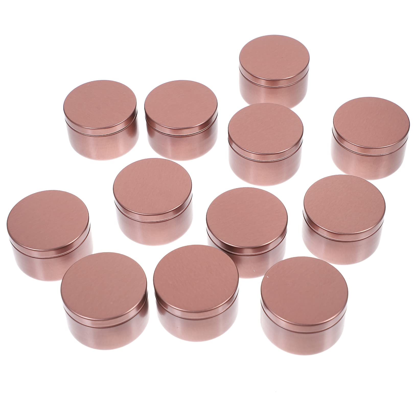 ERINGOGO Candle Making Jars 12pcs Empty Aluminum Candle Tins 50ml Small Votive Jars Lids Sturdy and Sealable
