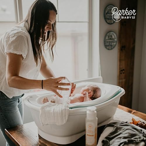 Miniatura 7 de Parker - Paquete de 6 paños de muselina 100% algodón, suaves, absorbentes y naturales, color blanco