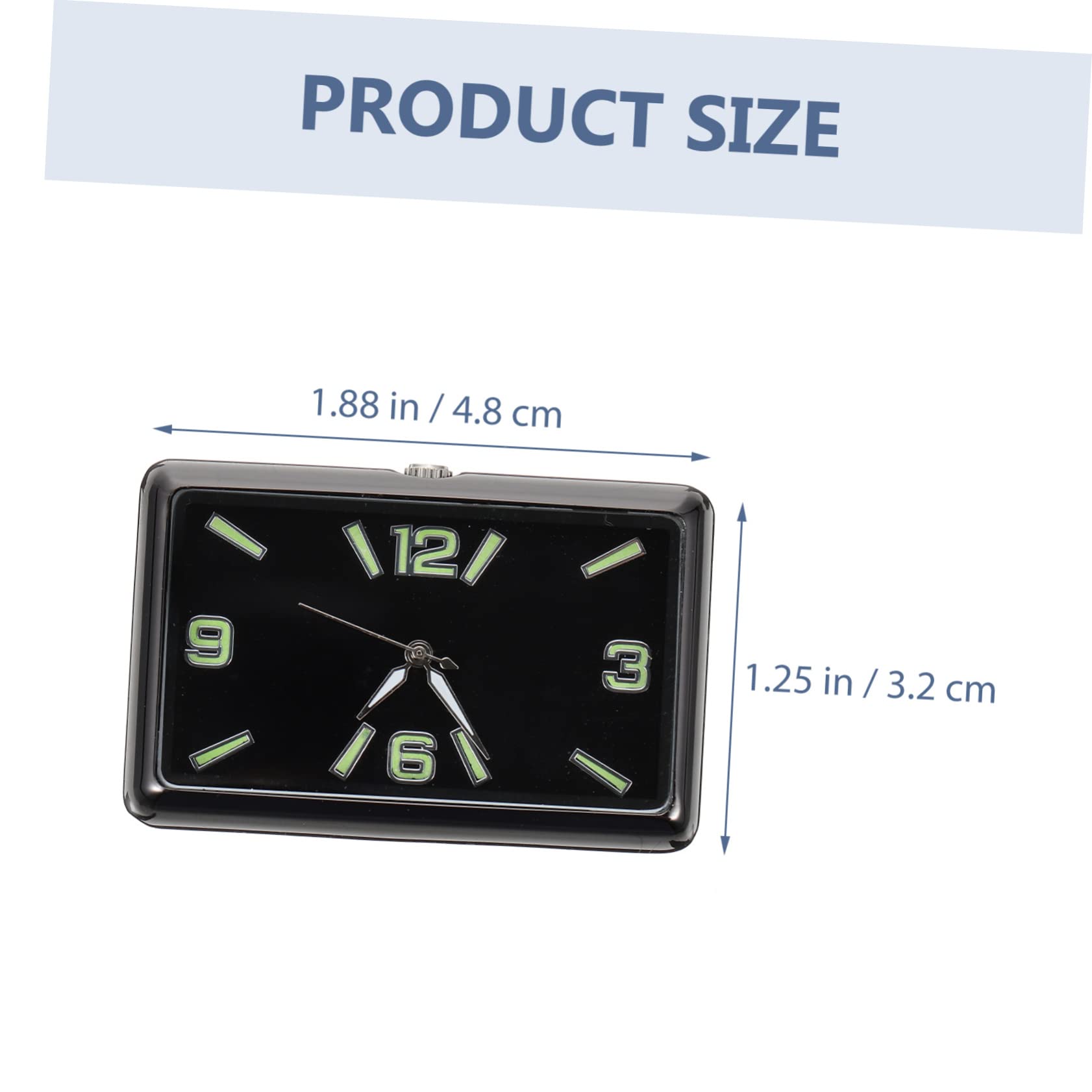 SUPVOX 5 Uds Reloj De Coche Del Vehículo Adhesivo Del Tablero Del Coche Mini Reloj Digital Relojes Digitales Mini Coches Mini Decoración Decoración Del Tablero Reloj