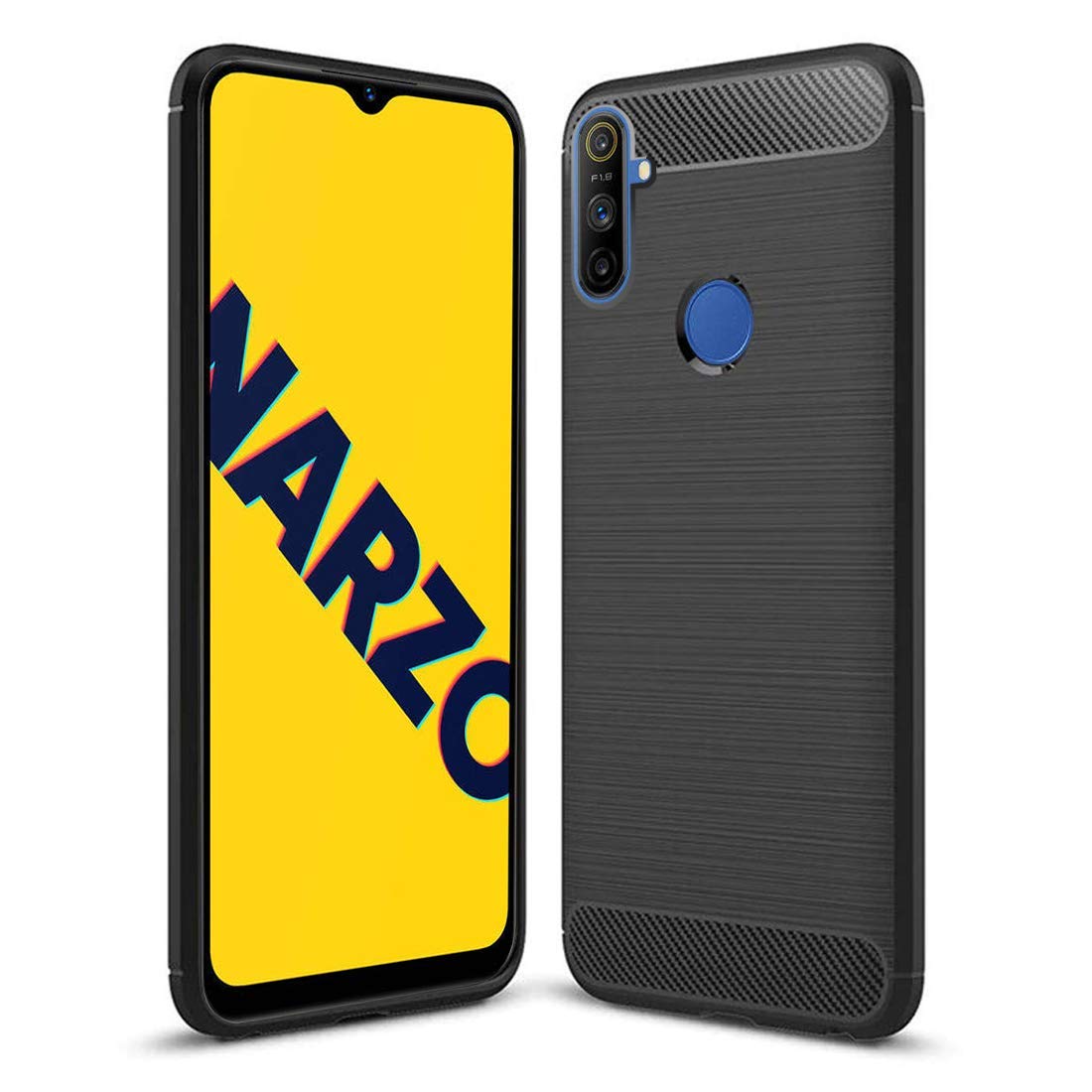 JGD PRODUCTS Back Cover for Realme Narzo 10A/Narzo 20A (Poly Carbonate | Black) (B08K3FMP2J) Amazon Price History, Amazon Price Tracker