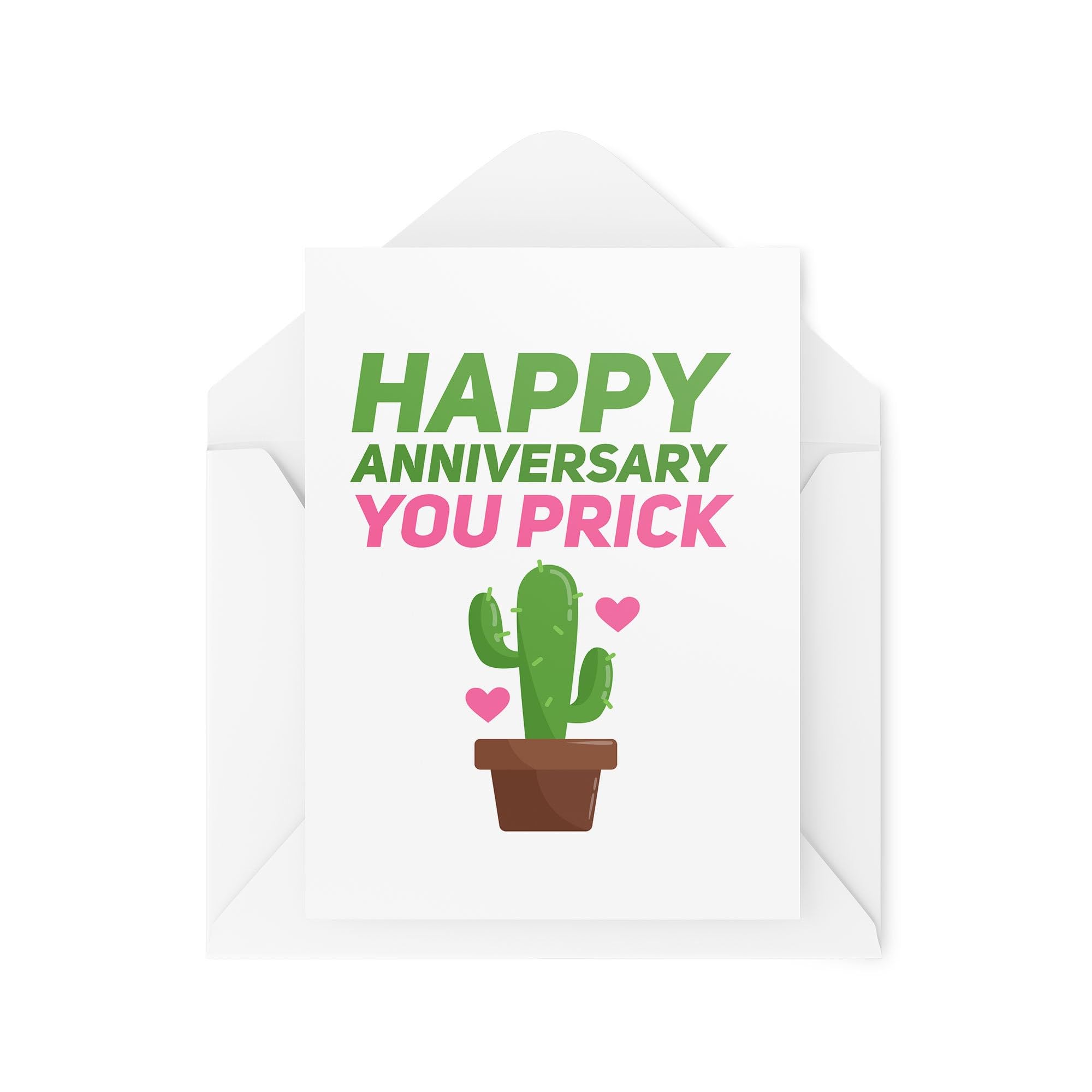 Funny Anniversary Cards - Adult Humour Cards - Happy Anniversary You Pr*ck - Pun Cards - Husband Cards - Wife Cards - CBH2020