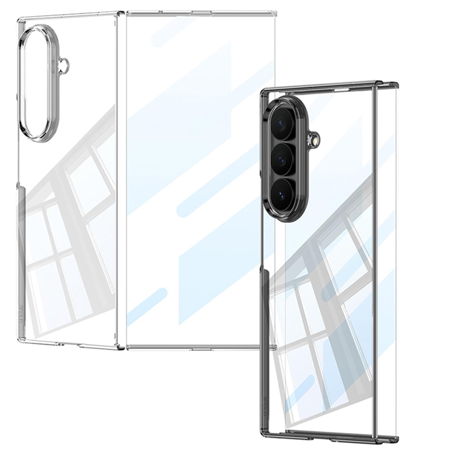 COQUE Funda para Samsung Z Trifold, con Membrana Phantom de Alta Transparencia integrada, Funda Plegable Ultrafina para Samsung Galaxy Z Trifold-Transparente