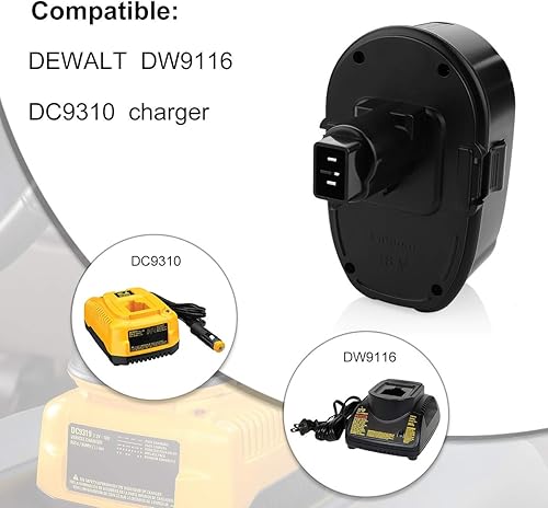 Miniatura 8 de Powilling Innovation - Batería de repuesto de iones de litio de 6.0 Ah para Dewalt 18 V XRP Ni-Cad DC9096 DC9098 DC9099 DE9039 DE9095 DE9096 DE9098