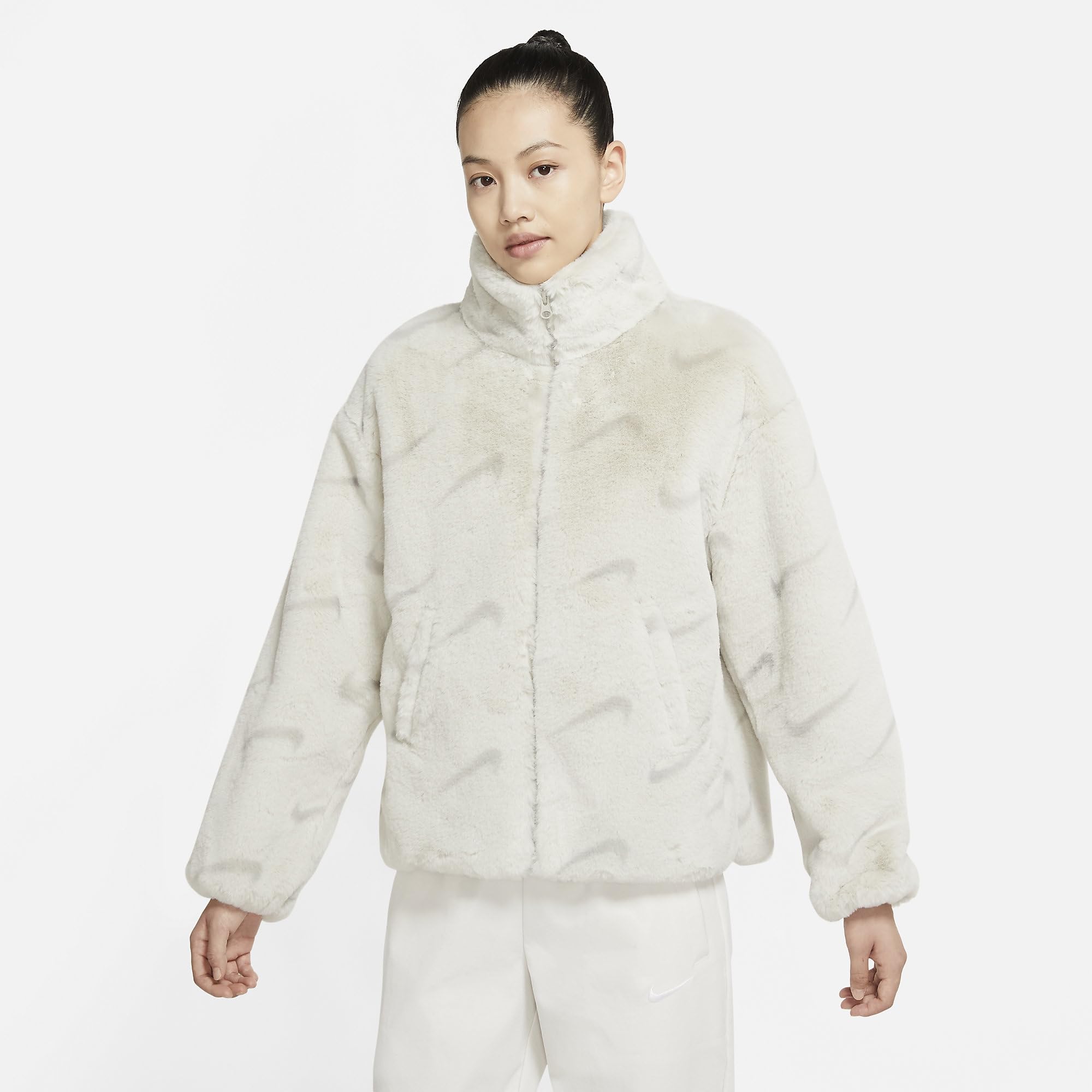 fluffy nike coat