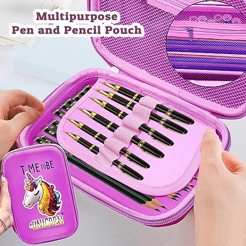 Image of FunBlast Pencil Pouches for Girls Stylish, Unicorn Pouch for Girls - Pencil Pouches for Kids, Pencil Box for Girl, Return Gift for Kids