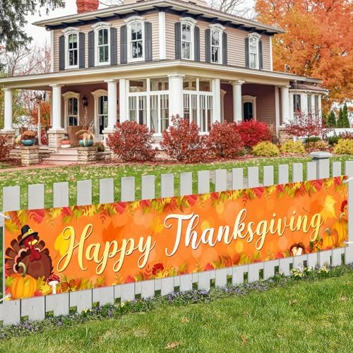 Halloween Outdoor Banners - 120x20 Inch Yard Sign For Festive Decor