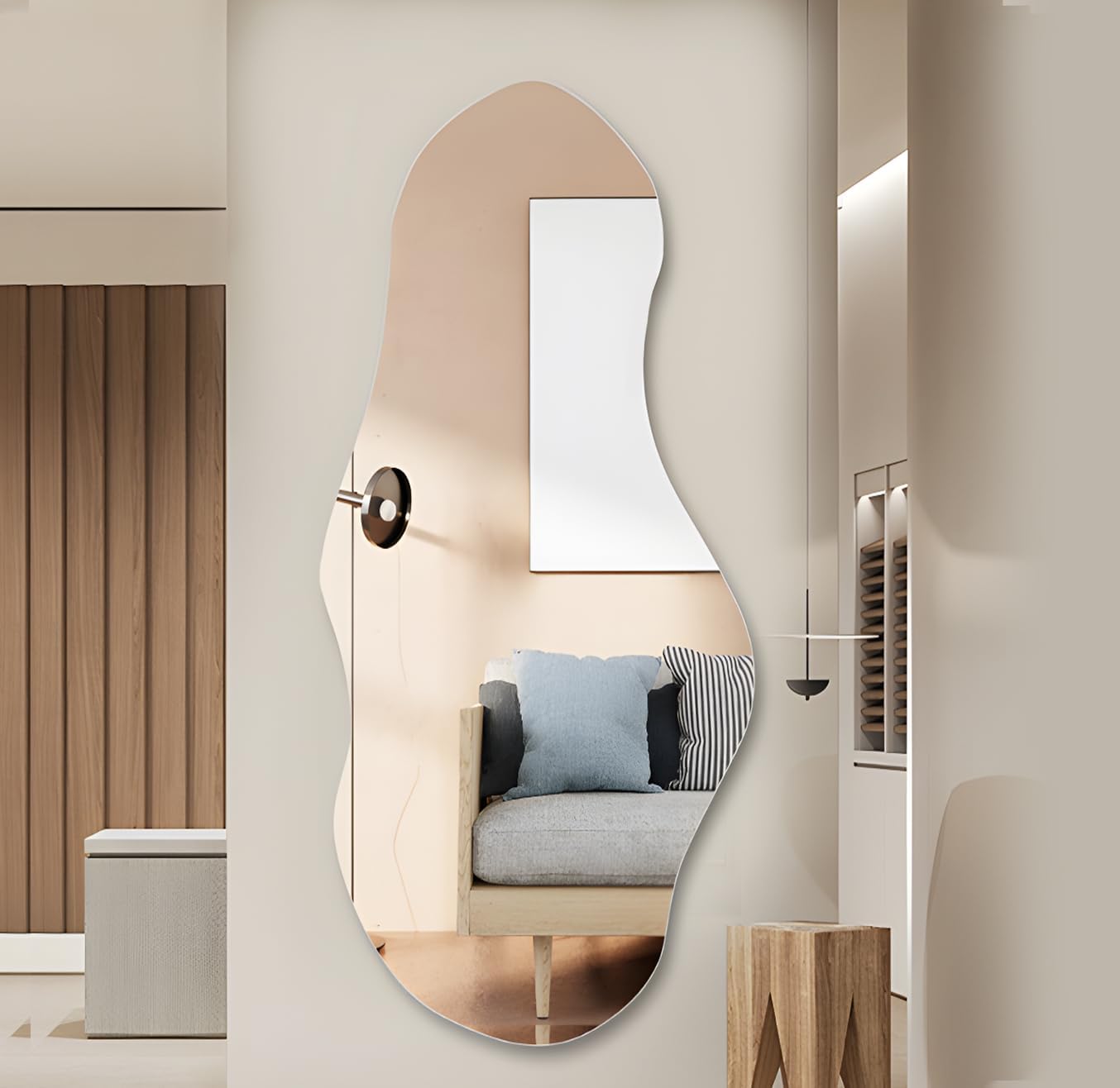 大型高級感】アンティーク調ゴールド 全身鏡 姿見 サロン向け たのメル