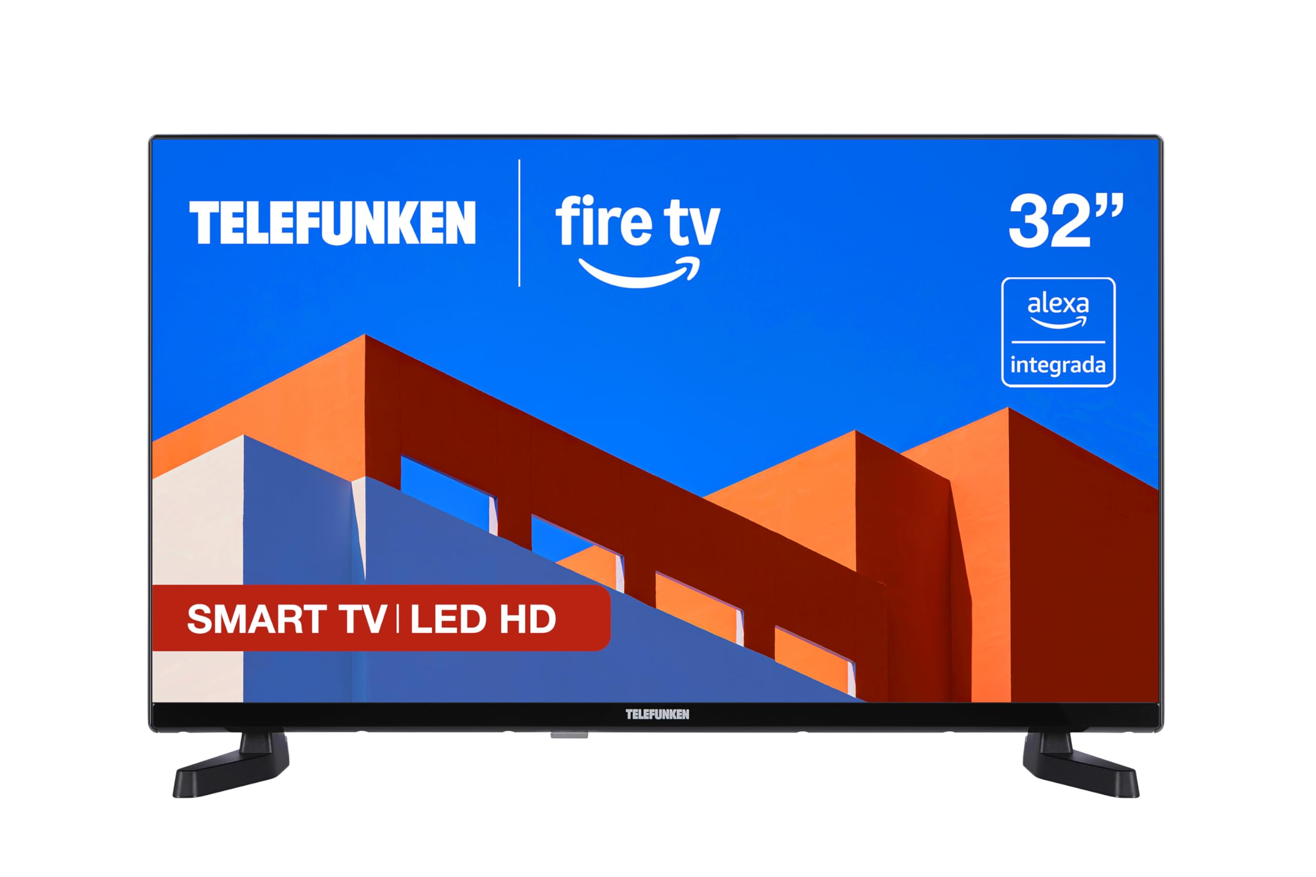 Telefunken 32FTV825, 32 Pulgadas HD, Smart TV Fire OS, HDR10, Alexa Integrado, Control por Voz, Dolby Audio, Apple AirPlay, Bluetooth