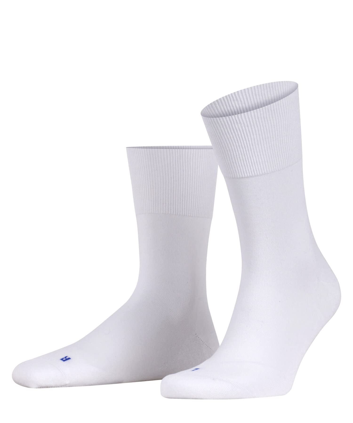 FALKE Unisex Run U So Cotton Plain 1 Pair Socks, White 2000, 9.5-10.5