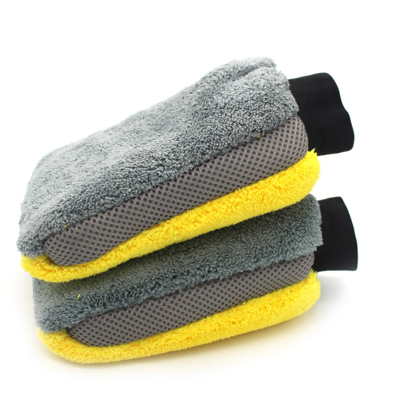 Mobestech 2piezas Guantes De Lavado De Autos De Microfibra Impermeables y Reversibles Limpiar Coches Muebles y Diseño Creativo y Práctico Material Duradero y Seguro