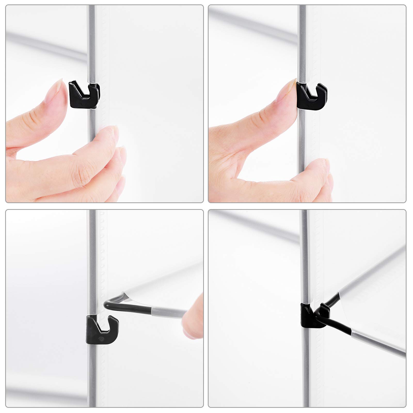 SONGMICS Portaoggetti a Cubi con Ante, Scarpiera in Plastica, Organizzatore a Scompartimenti, Tappetini di Gomma Inclusi, Armadio per Guardaroba, Soggiorno, Camera da Letto, Bianco LPC502W