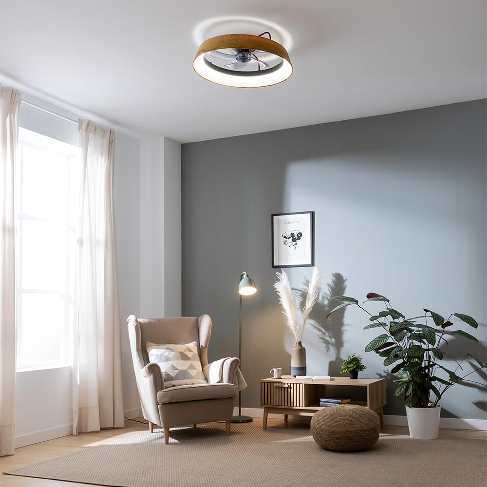 Cecotec Ventilador de Techo 20W EnergySilence LampAero 600 Green Design