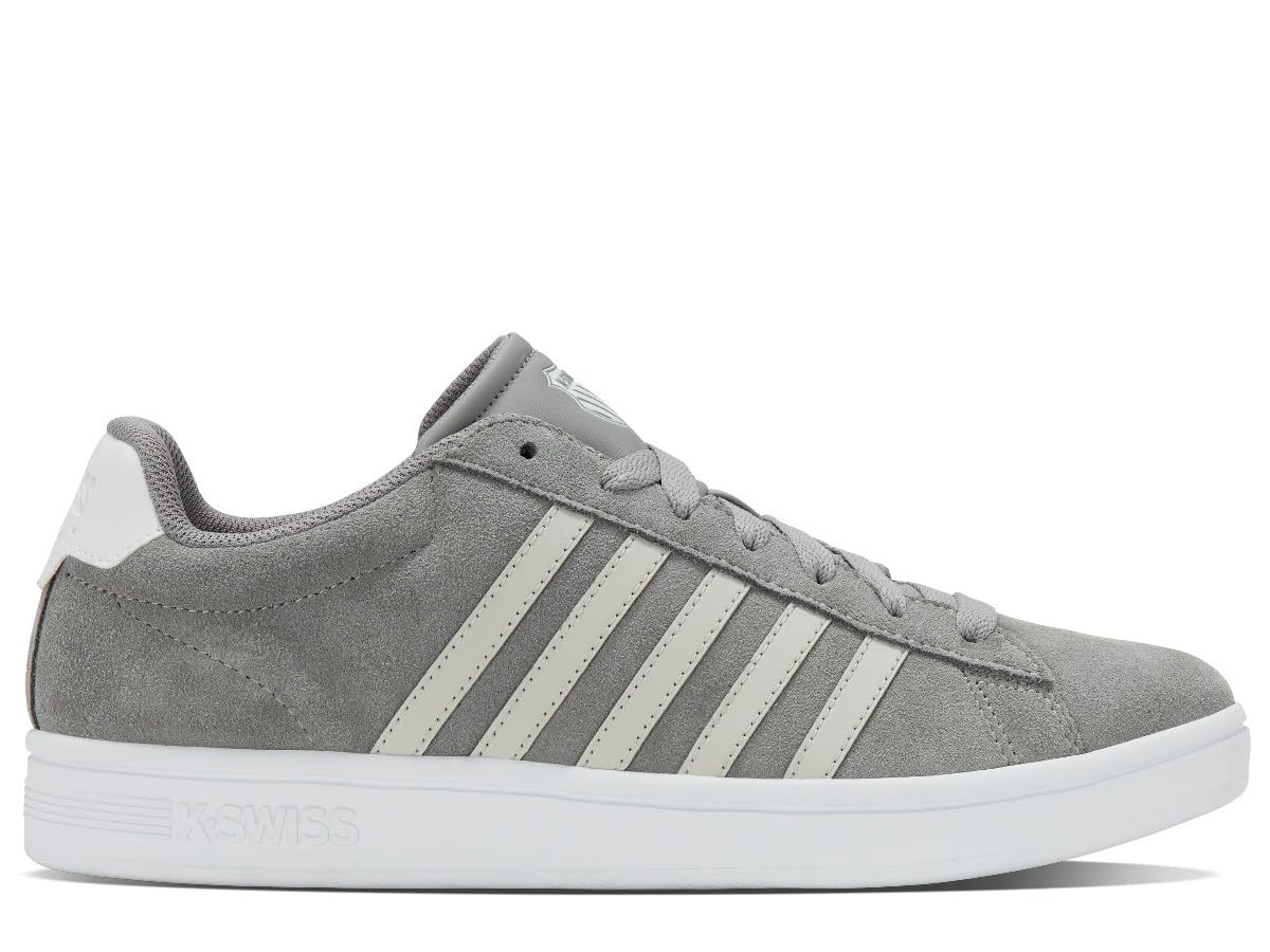 K-Swiss - K-Swiss Herrenschuhe Sneakers 09492-029-M COURT TIEBRK II SDE Grau - 09492-029-M - 42,5