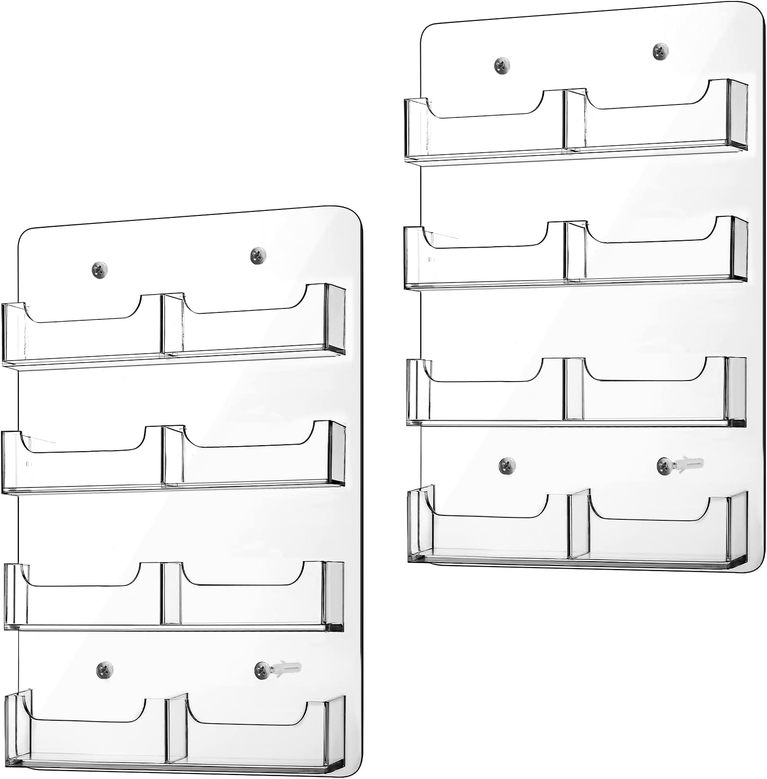 Amazon.com: Acrylic Business Card Holder Wall Mount Clear Sticker ...